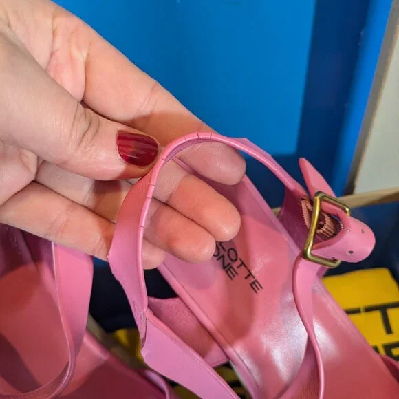 Charlotte Stone Pink Allie Clog Sandals - Picture 8 of 11